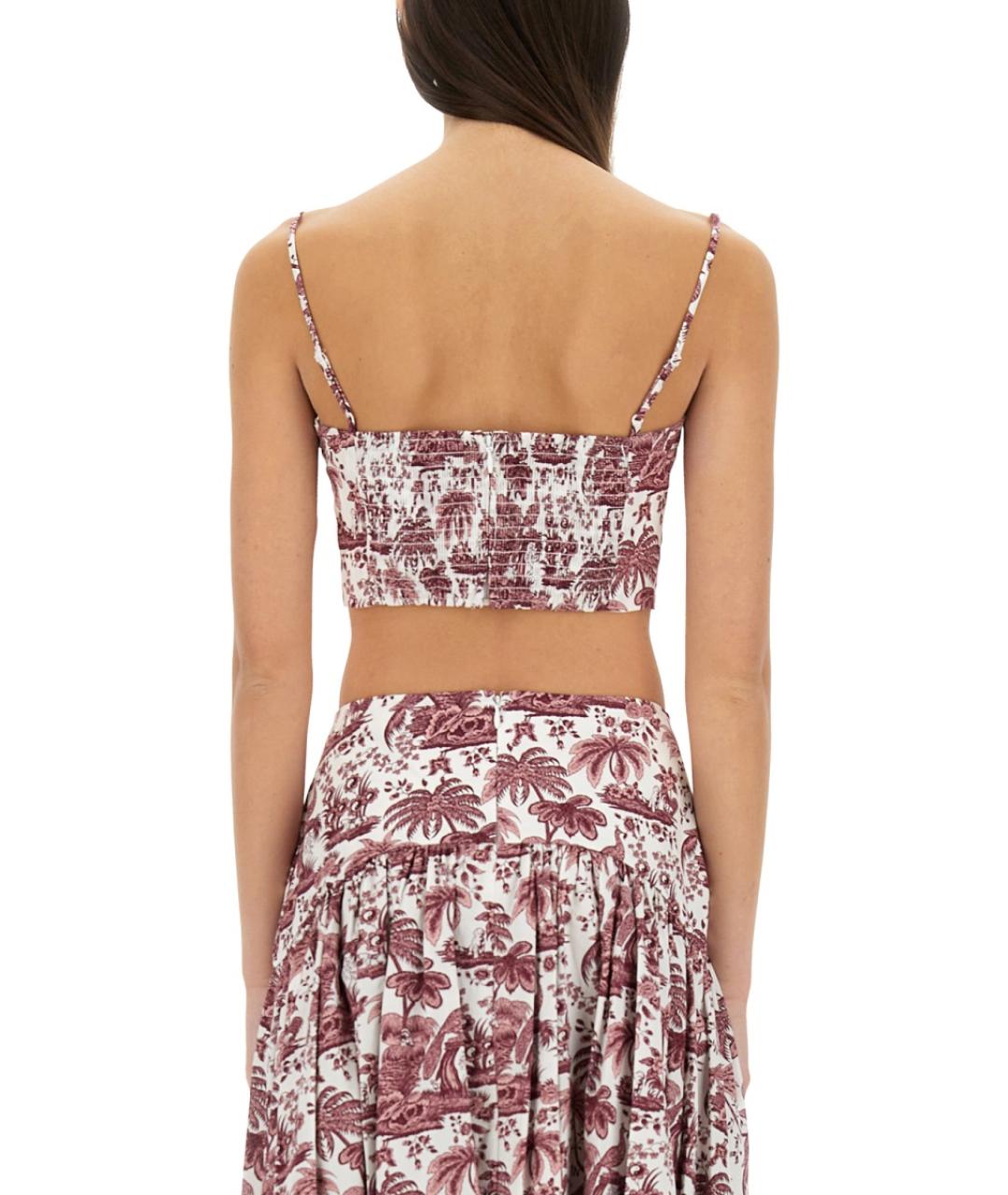 STAUD Бордовая хлопковая майка, фото 4