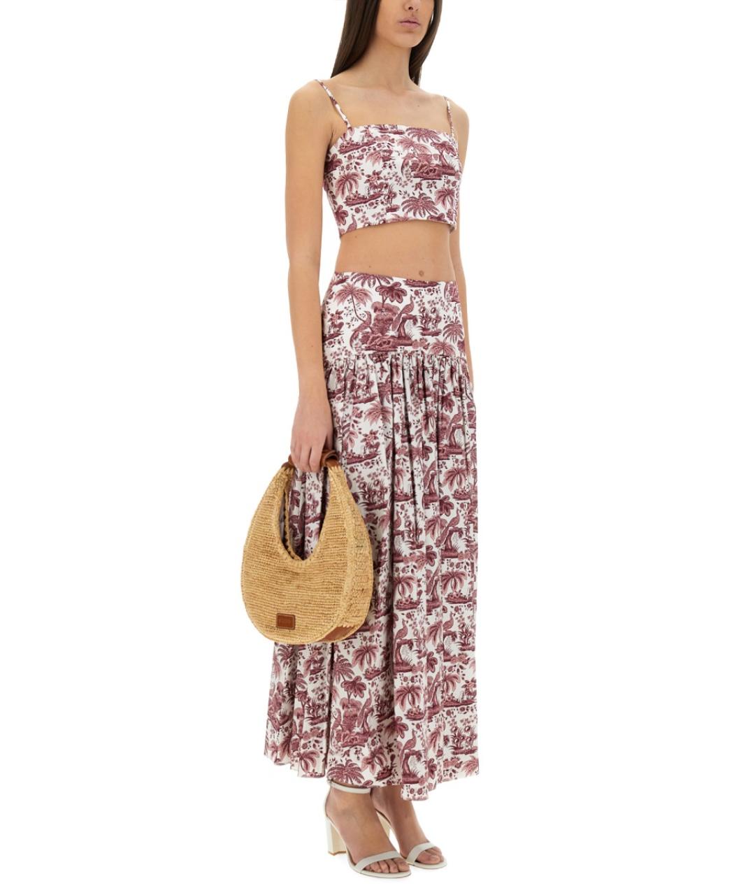 STAUD Бордовая хлопковая майка, фото 3