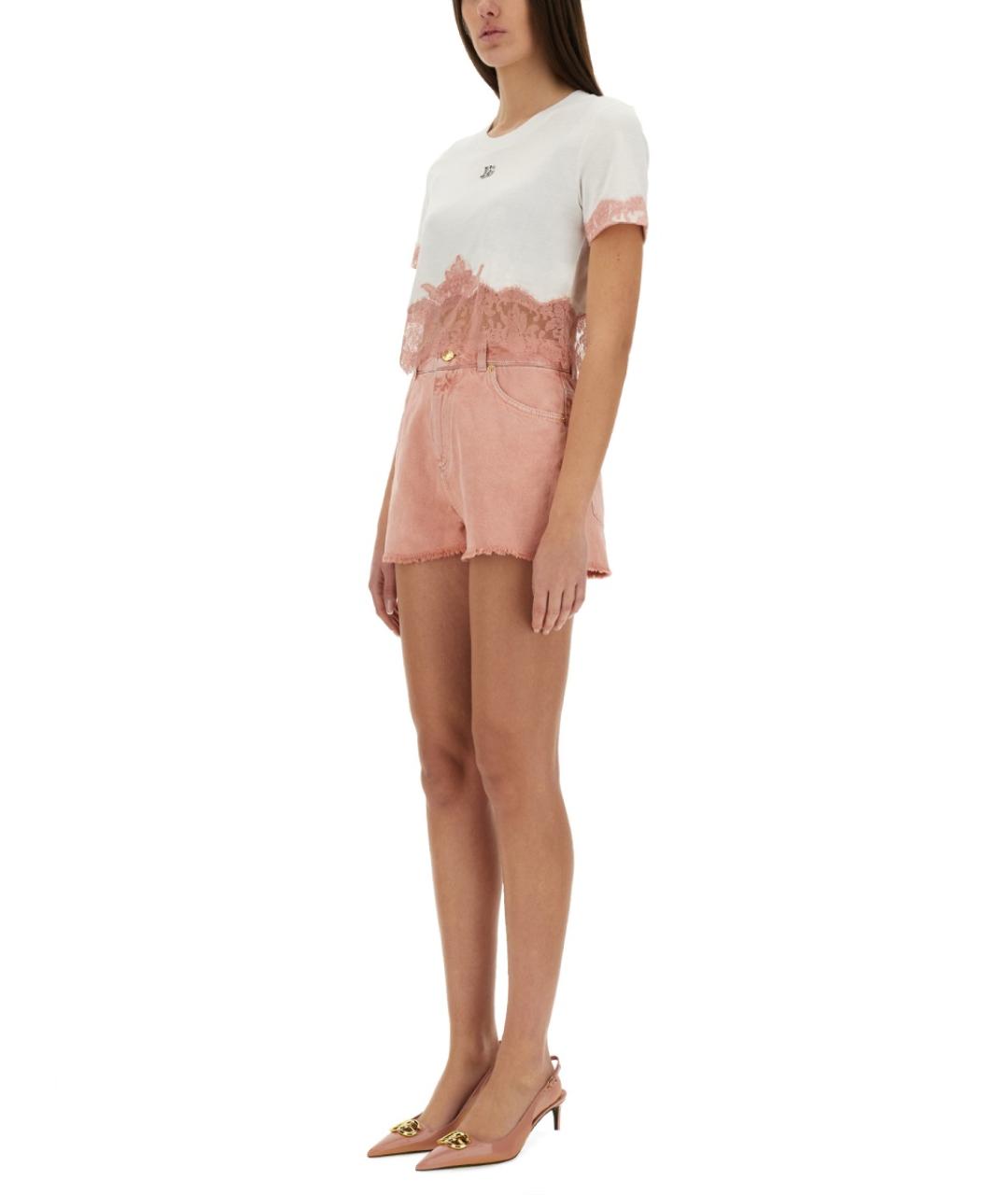 DOLCE&GABBANA Розовые хлопковые шорты, фото 2