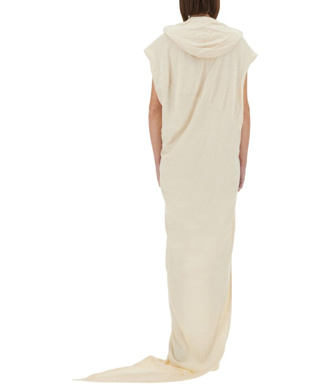 RICK OWENS DRKSHDW Белое хлопковое платье, фото 3