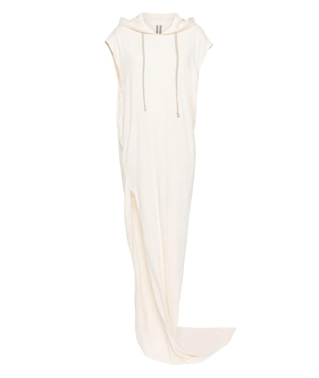RICK OWENS DRKSHDW Белое хлопковое платье, фото 1