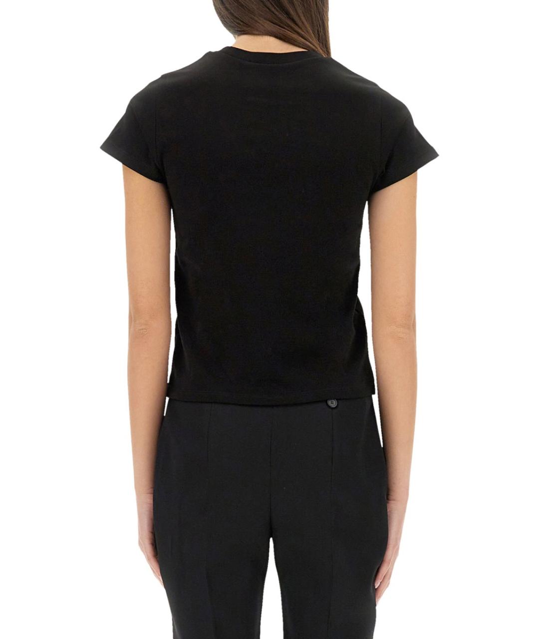 ALEXANDER MCQUEEN Черная хлопковая футболка, фото 4