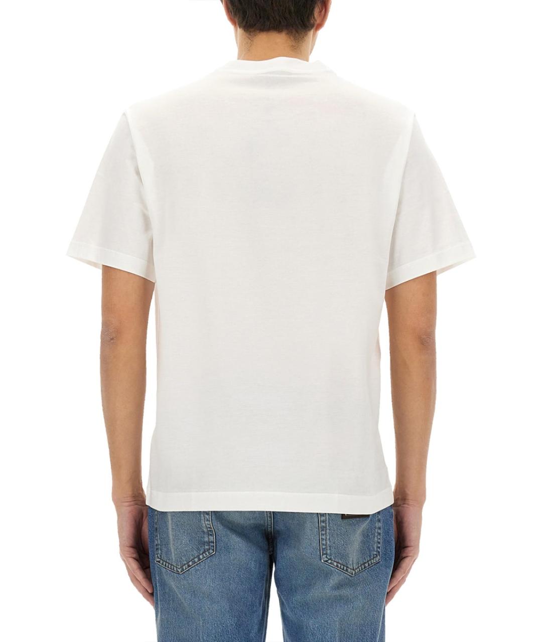 DOLCE&GABBANA Белая хлопковая футболка, фото 5