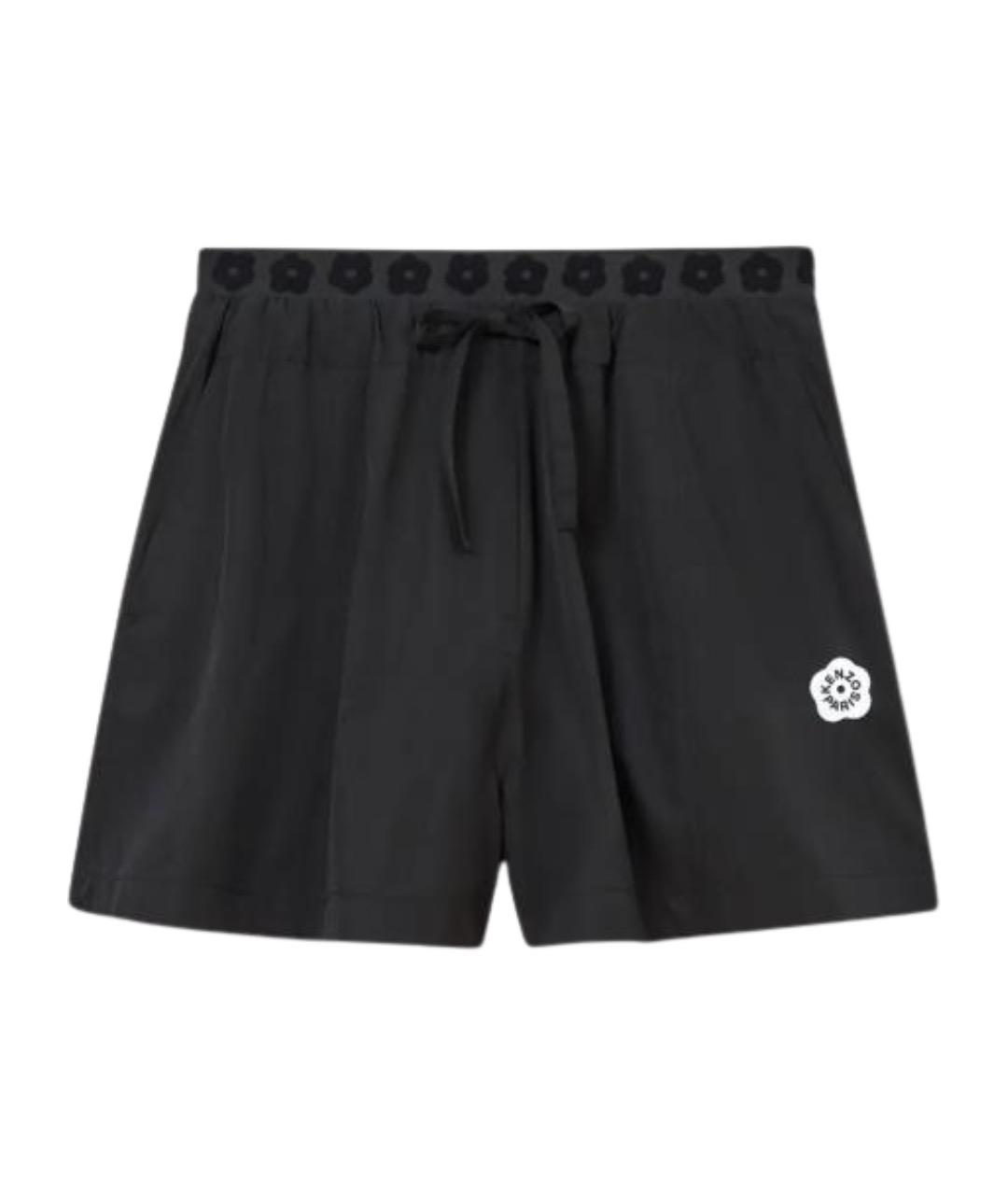 KENZO Черные полиэстеровые шорты, фото 1
