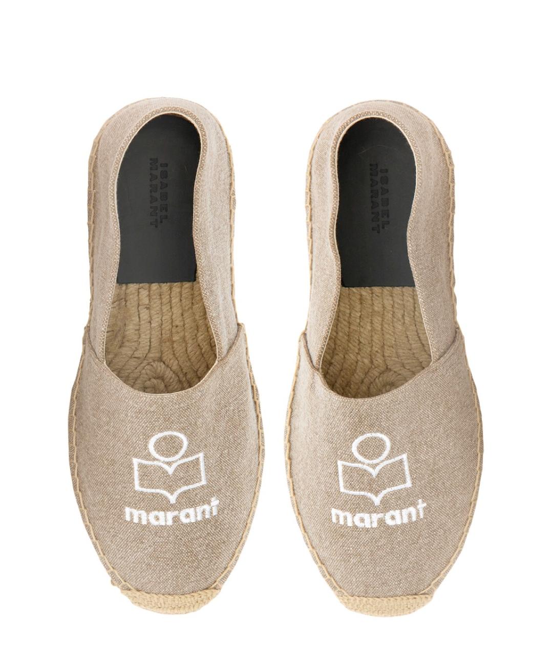 ISABEL MARANT Бежевые текстильные эспадрильи, фото 2