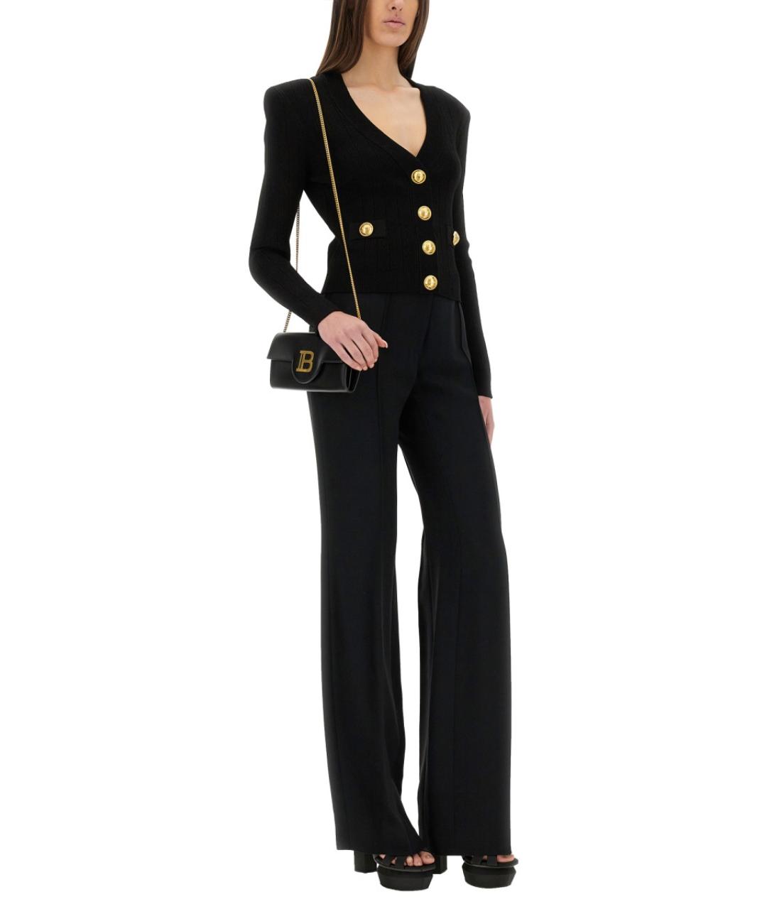 BALMAIN Черный хлопковый кардиган, фото 3