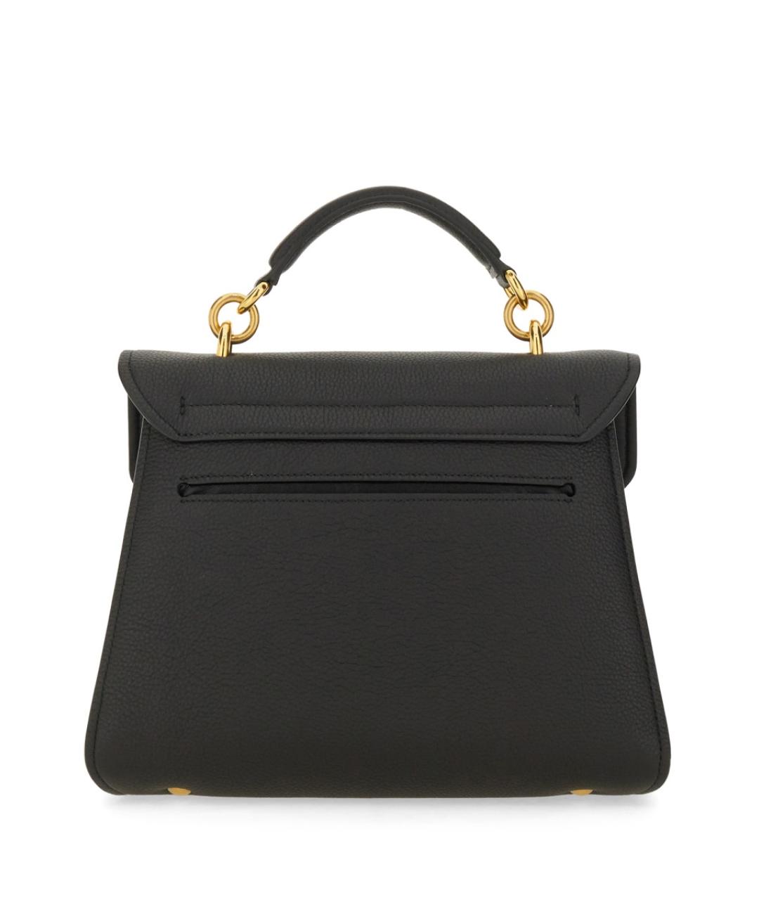 FERRAGAMO Черная кожаная сумка через плечо, фото 3