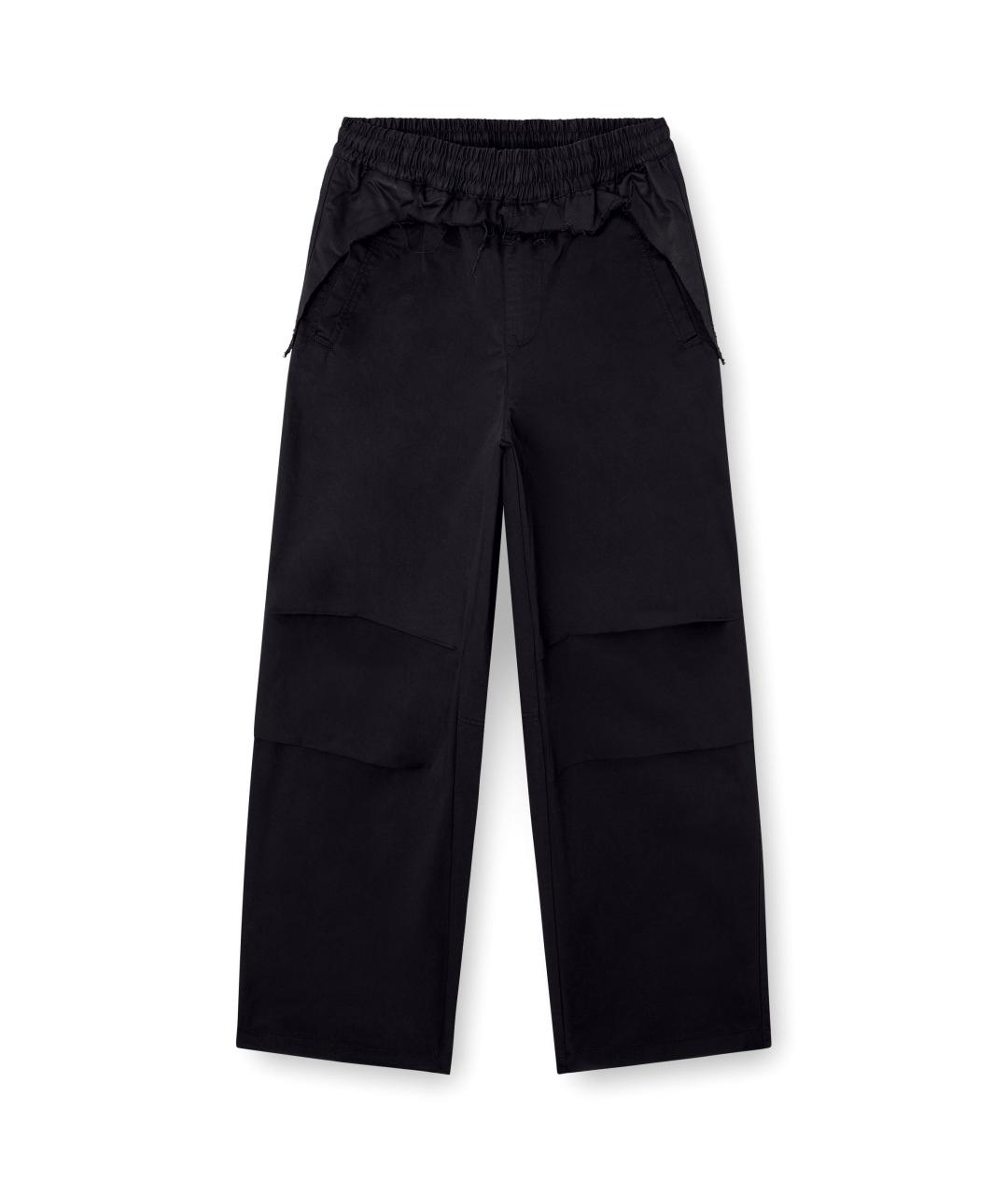 DIESEL Черные хлопковые повседневные брюки, фото 1