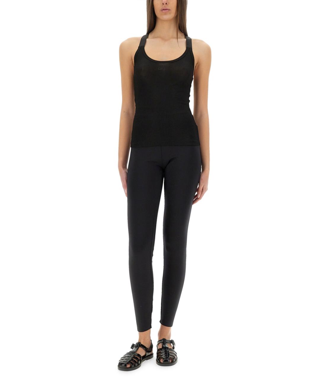 OFF-WHITE Черная вискозная блузы, фото 3