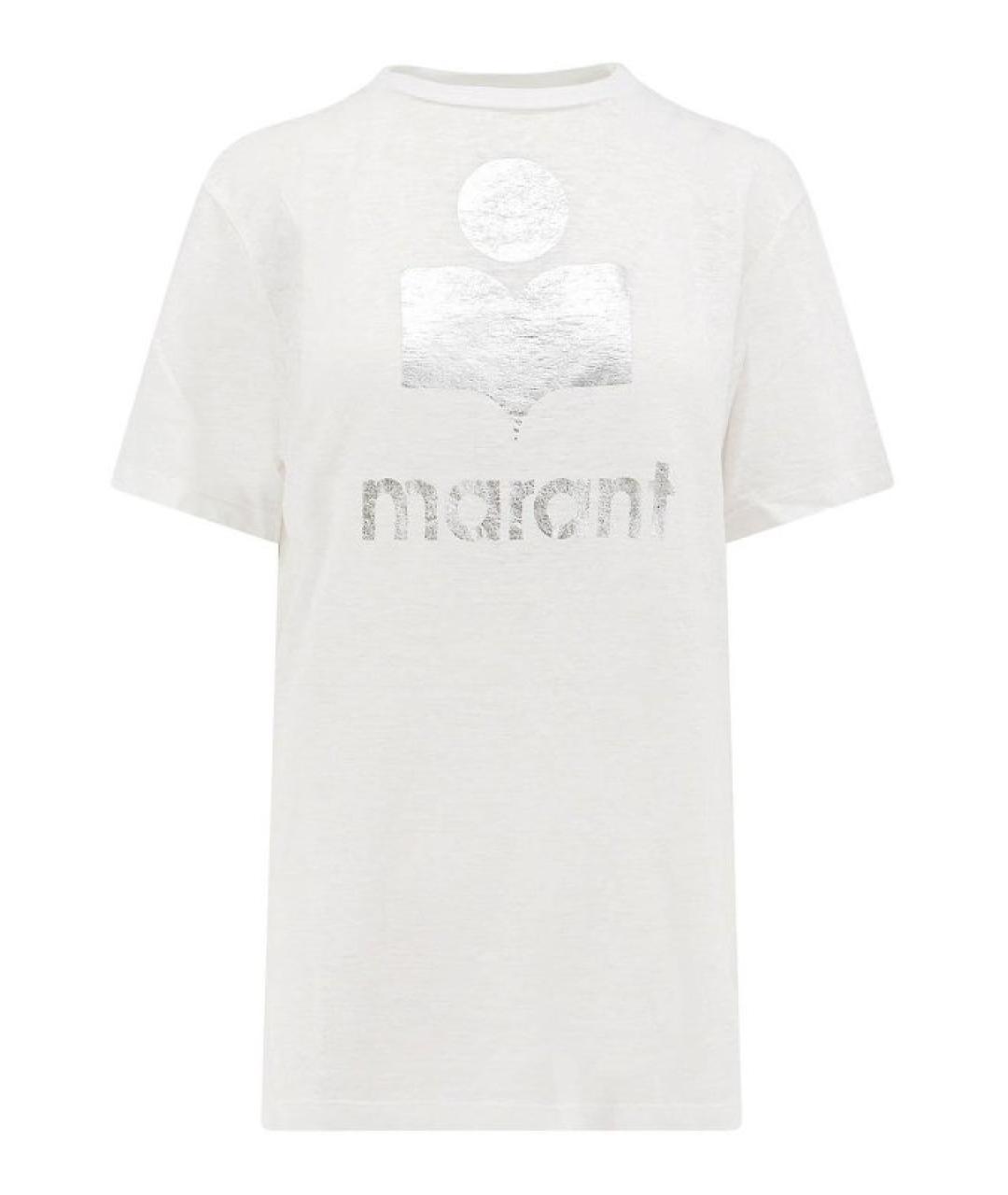 ISABEL MARANT ETOILE Белая льняная футболка, фото 1