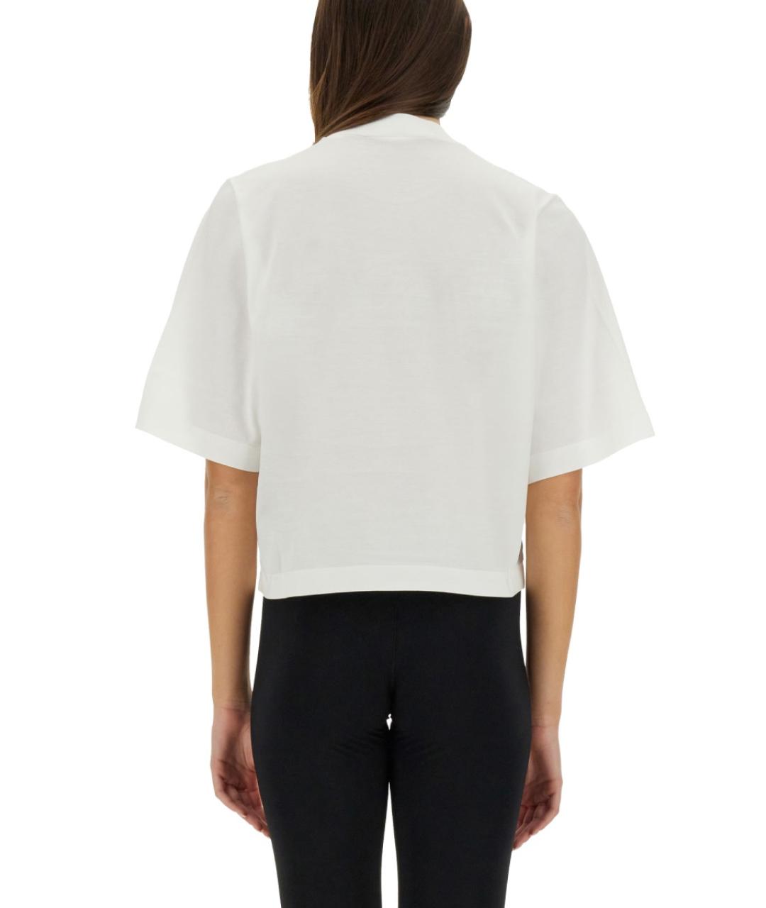 PALM ANGELS Белая хлопковая футболка, фото 4