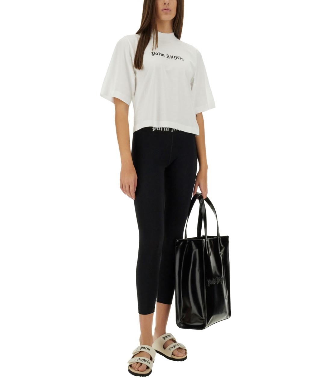 PALM ANGELS Белая хлопковая футболка, фото 3