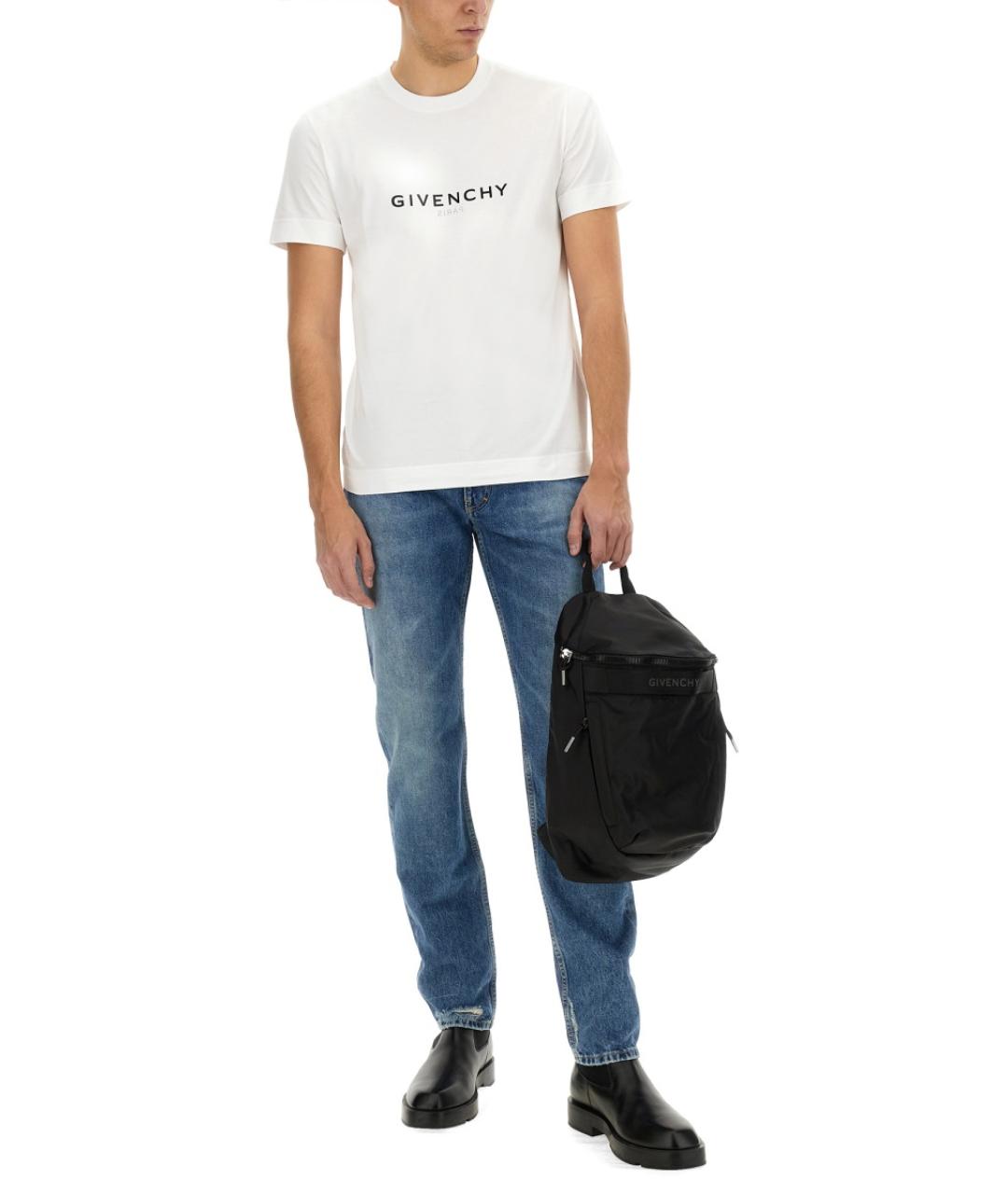 GIVENCHY Синие хлопковые прямые джинсы, фото 3