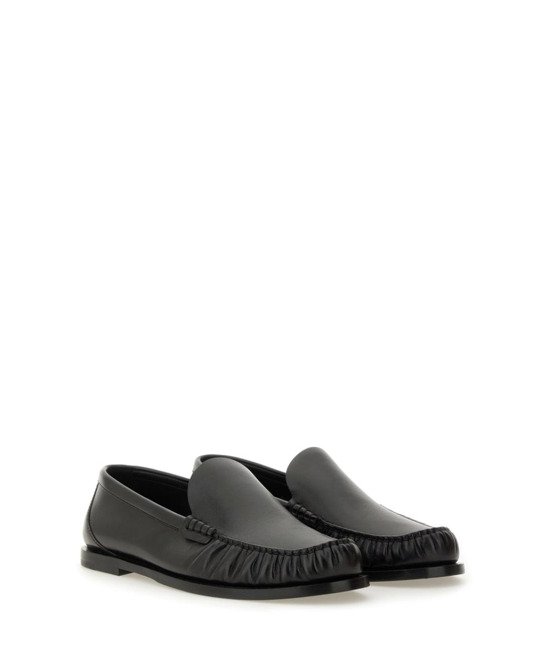 SAINT LAURENT Черные кожаные лоферы, фото 2