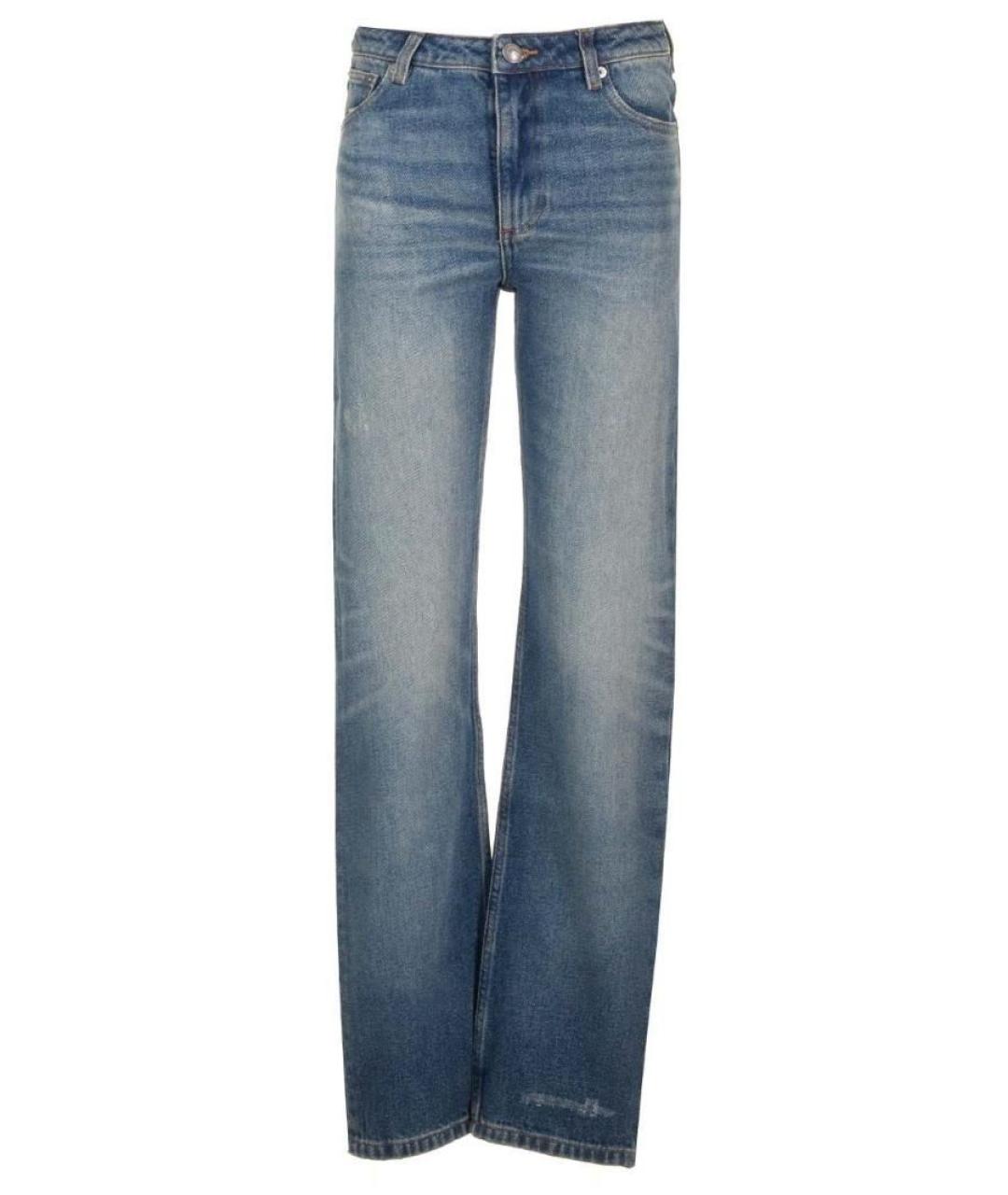 A.P.C. Синие хлопковые прямые джинсы, фото 1