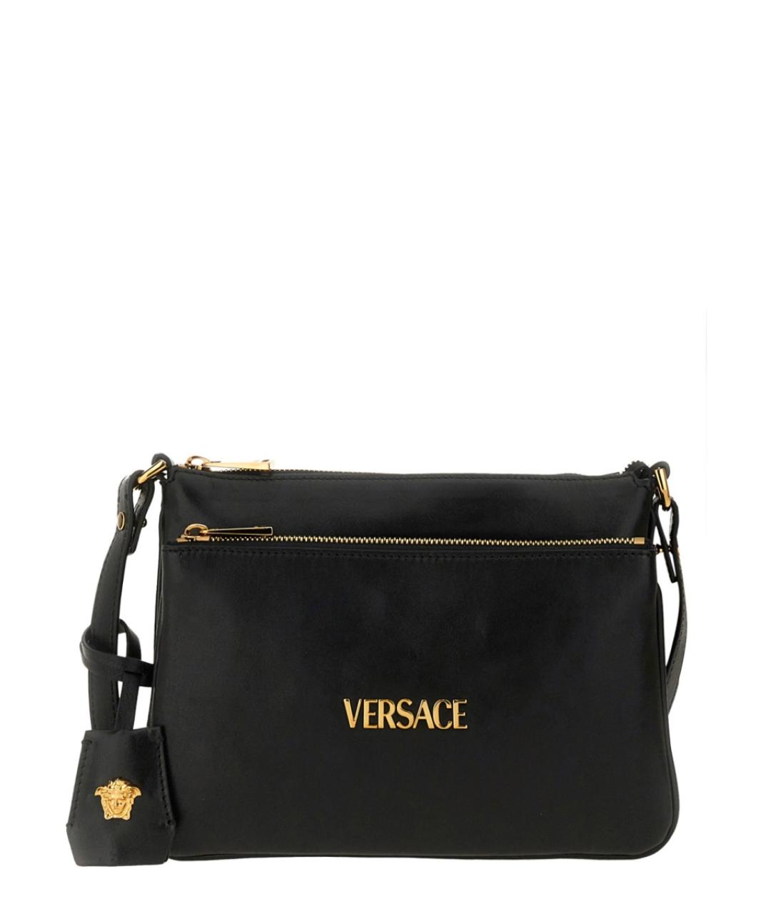 VERSACE Черная сумка на плечо, фото 3