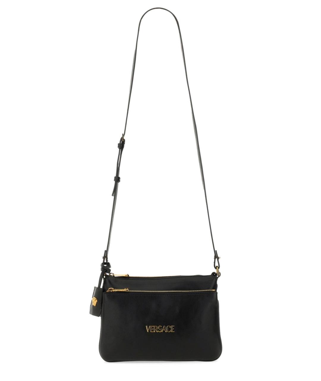 VERSACE Черная сумка на плечо, фото 2