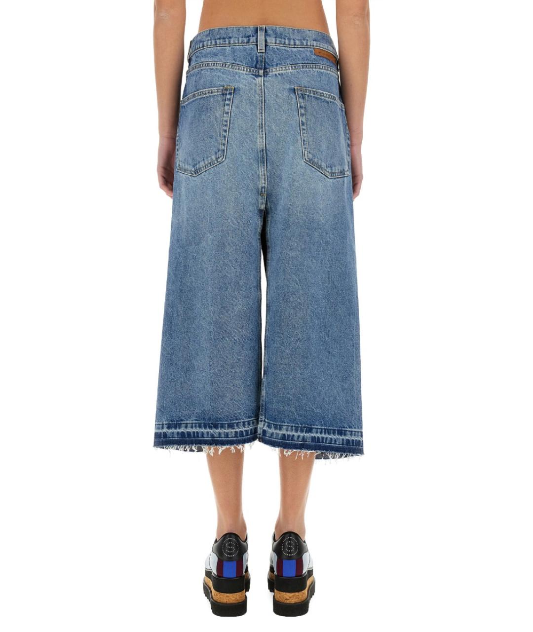 STELLA MCCARTNEY Синяя полиэстеровая юбка миди, фото 3