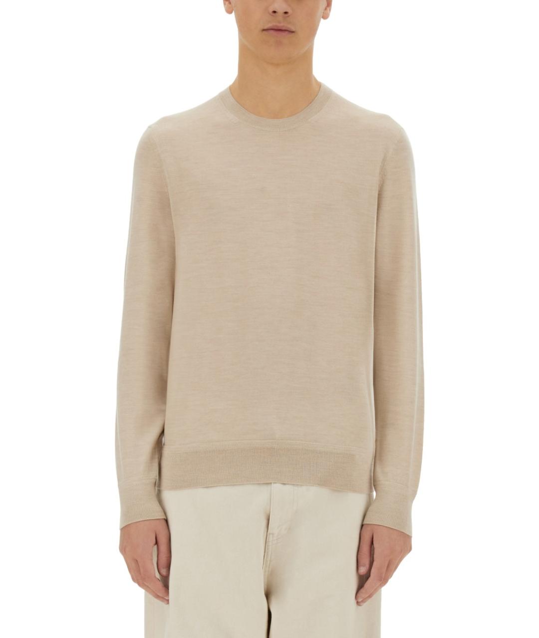 TOM FORD Бежевый шерстяной джемпер / свитер, фото 2