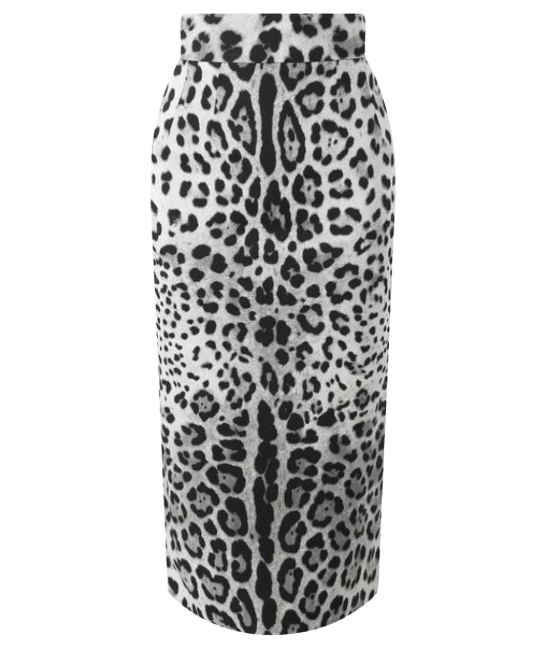 DOLCE&GABBANA Мульти шелковая юбка миди, фото 1