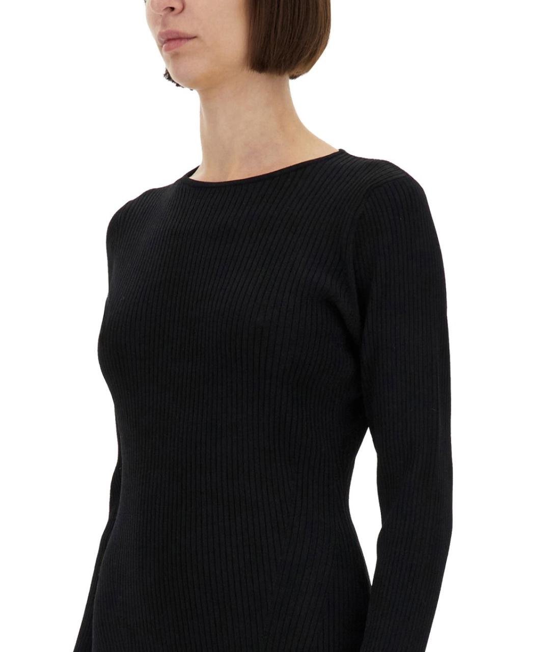 ROTATE Черное вискозное повседневное платье, фото 5