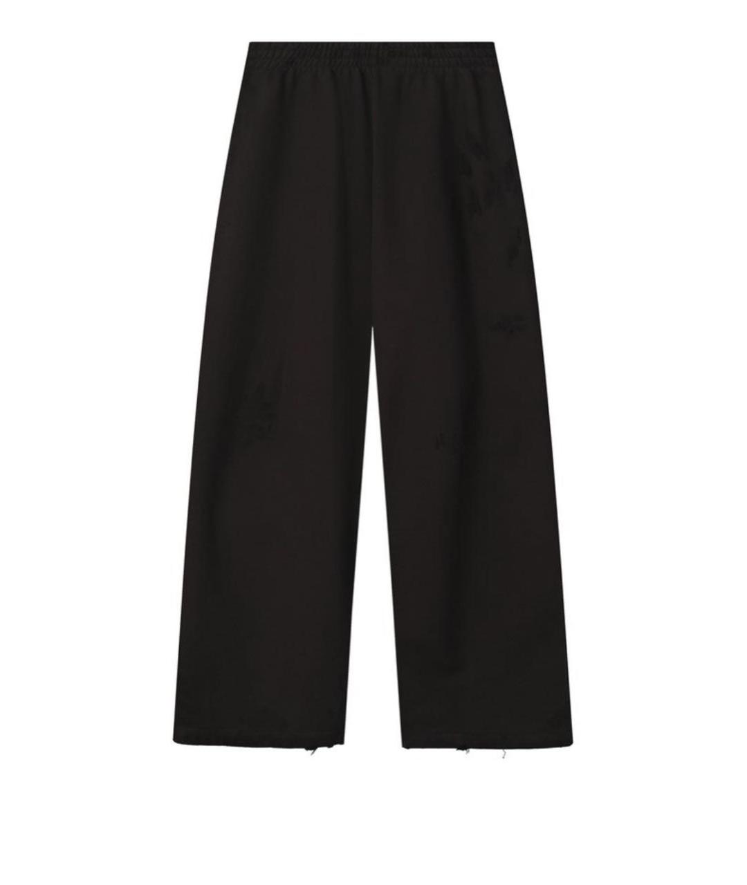 BALENCIAGA Черный хлопко-эластановый спортивные костюмы, фото 2