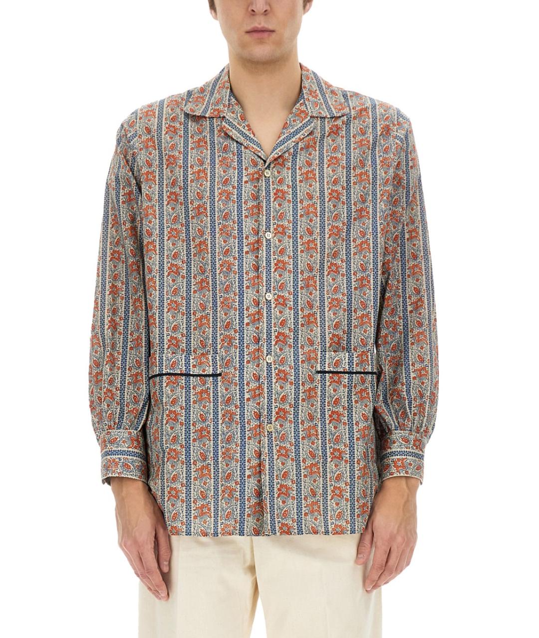 VALENTINO Мульти хлопковая кэжуал рубашка, фото 2