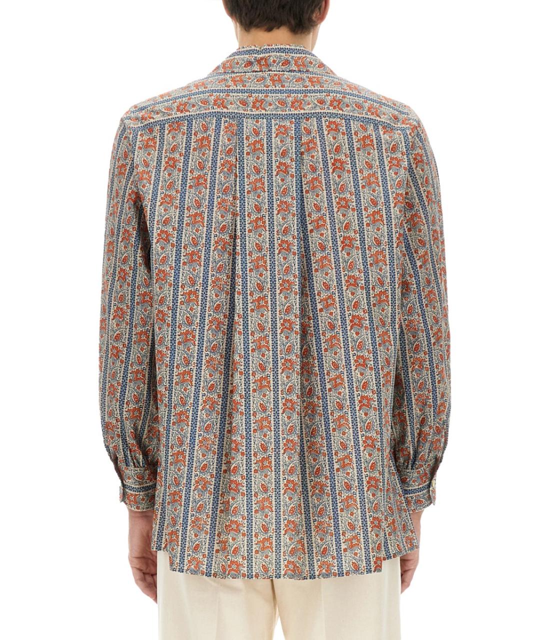 VALENTINO Мульти хлопковая кэжуал рубашка, фото 4