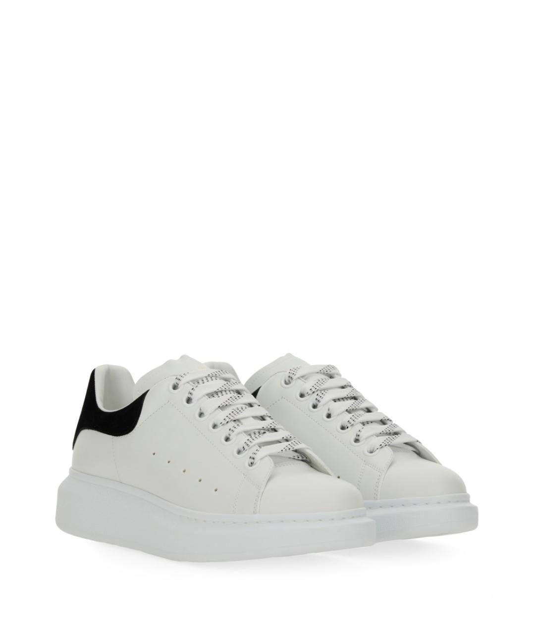 ALEXANDER MCQUEEN Белые кожаные кеды, фото 3