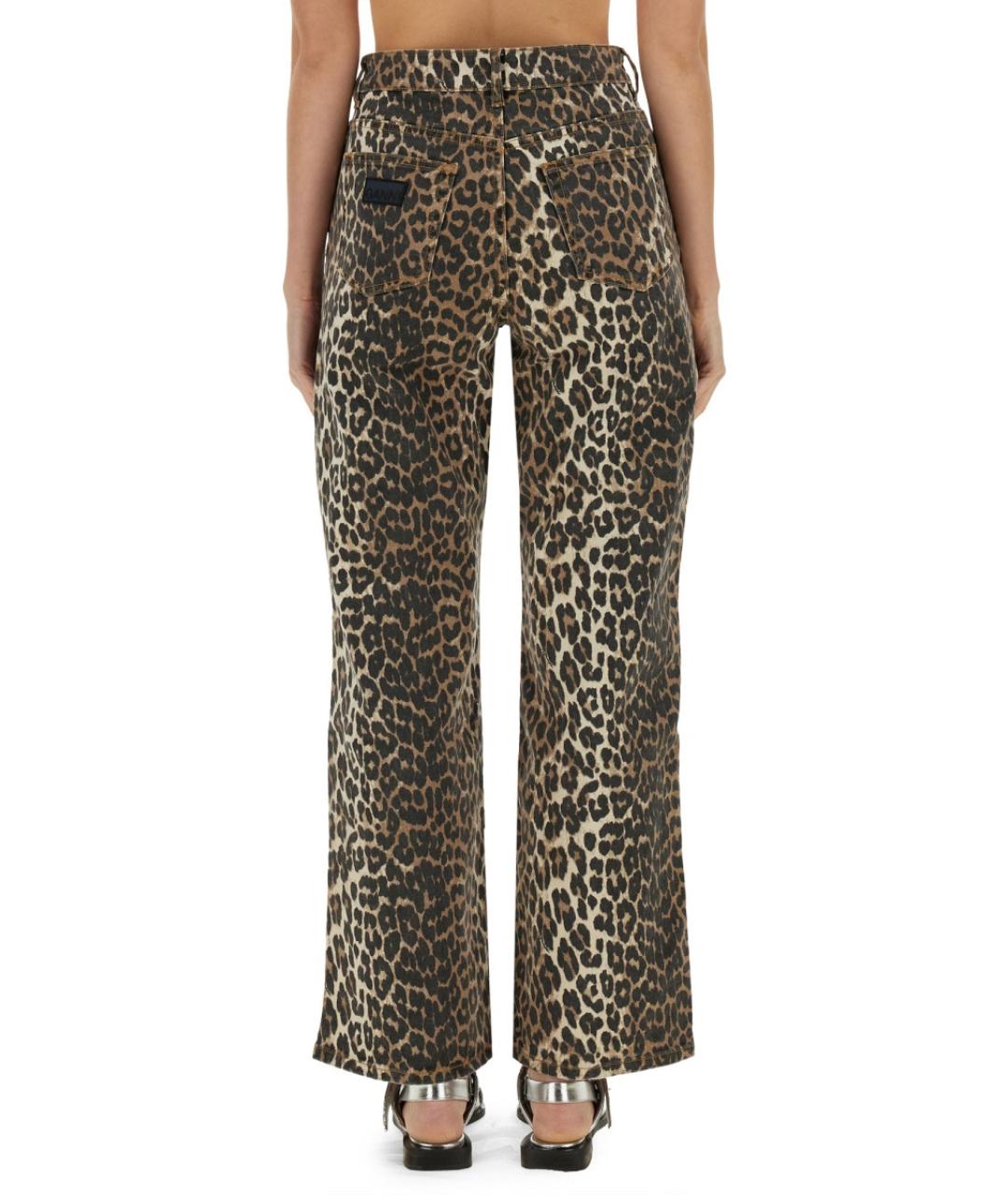 GANNI Мульти хлопковые прямые джинсы, фото 5