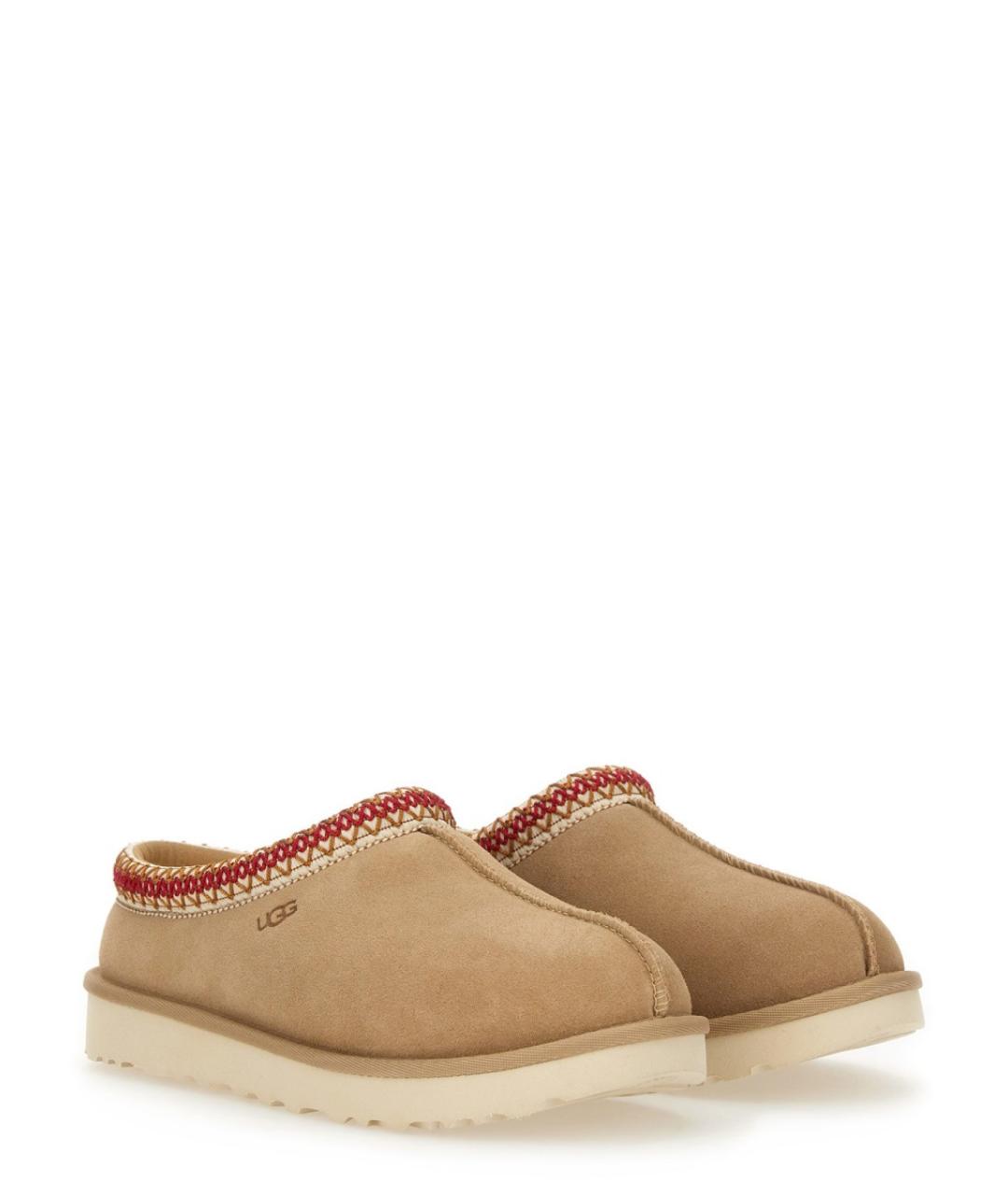 UGG AUSTRALIA Бежевые замшевые мюли, фото 2