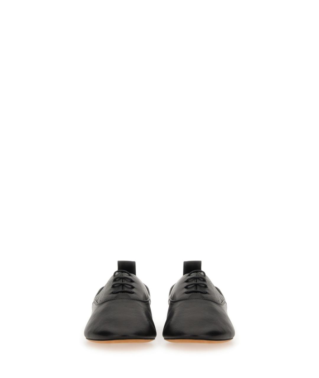 LANVIN Черные кожаные кроссовки, фото 4