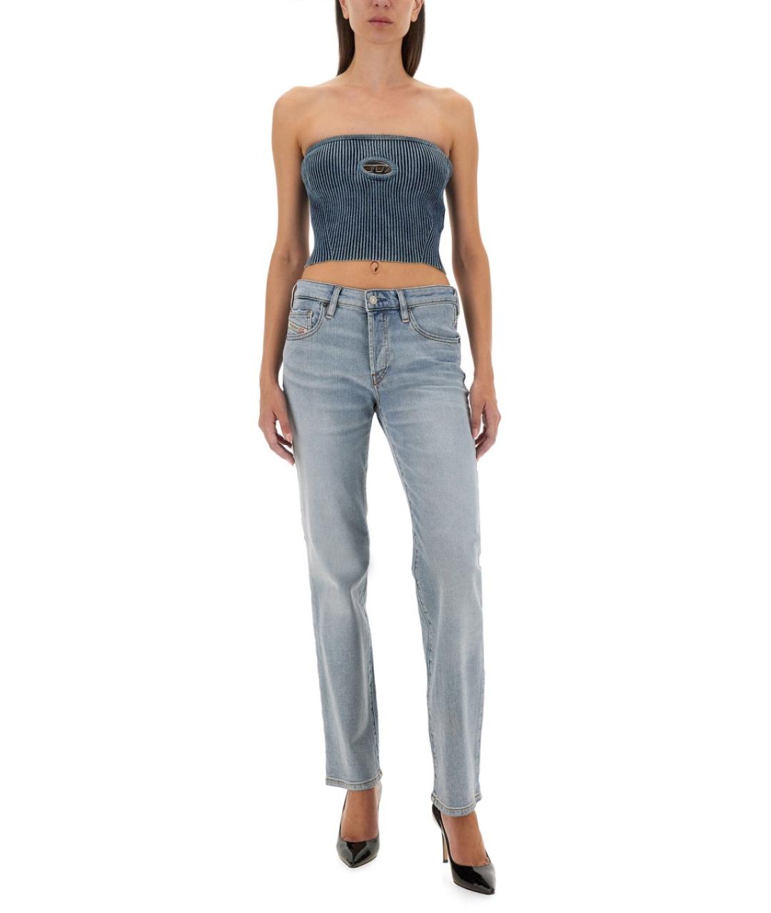 DIESEL Синяя хлопковая блузы, фото 3