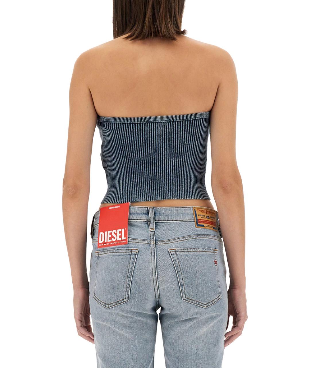 DIESEL Синяя хлопковая блузы, фото 4