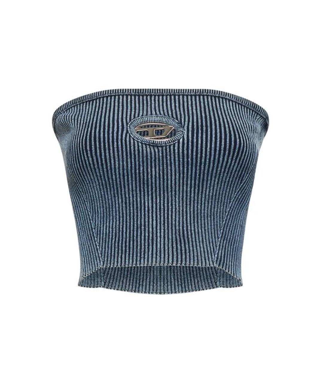 DIESEL Синяя хлопковая блузы, фото 1