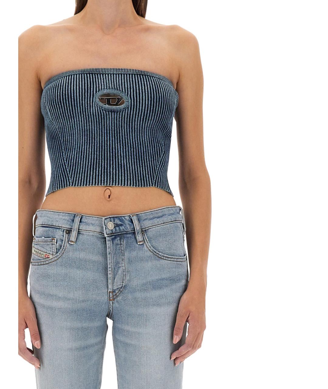 DIESEL Синяя хлопковая блузы, фото 5