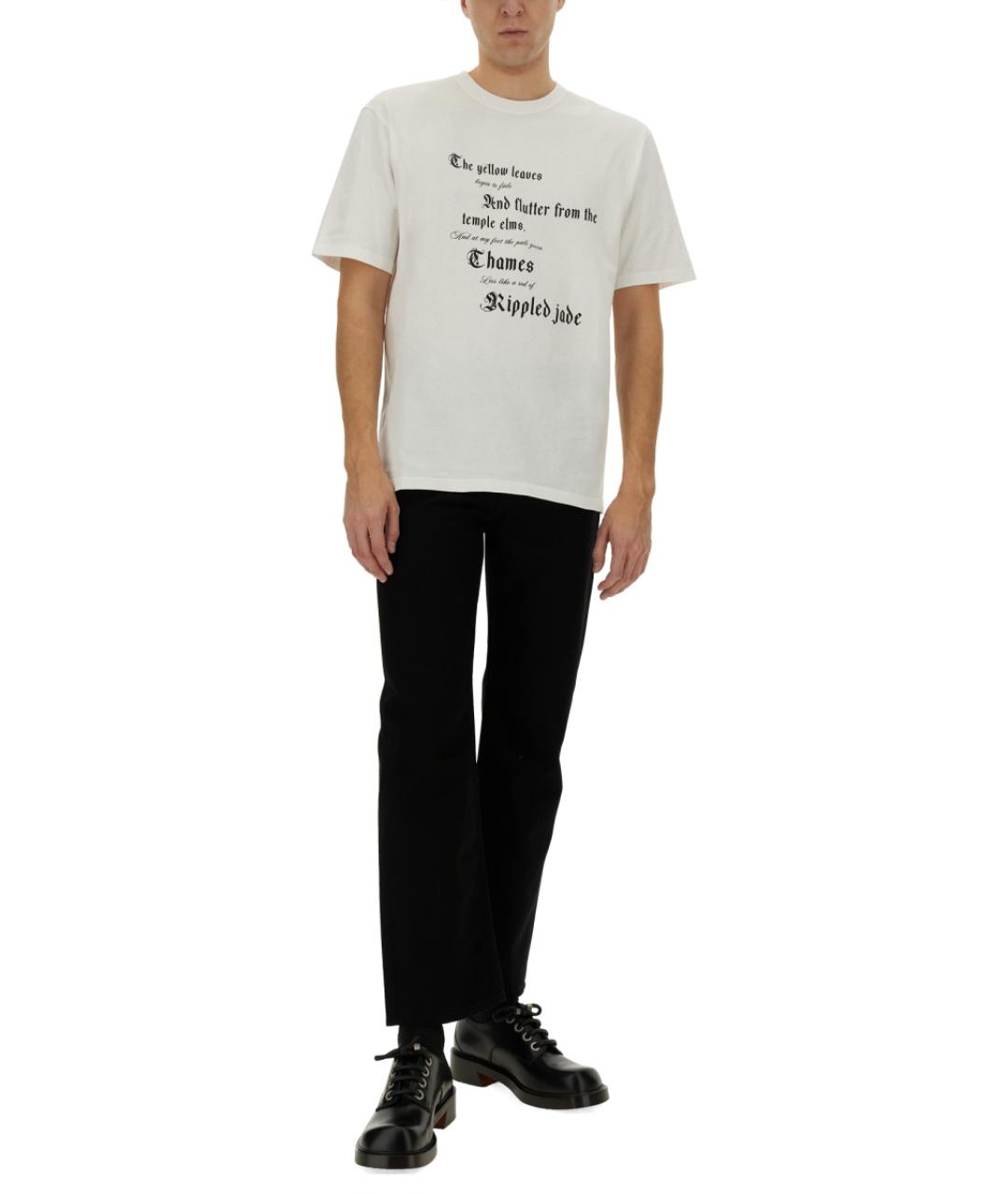 ALEXANDER MCQUEEN Черные хлопковые прямые джинсы, фото 3