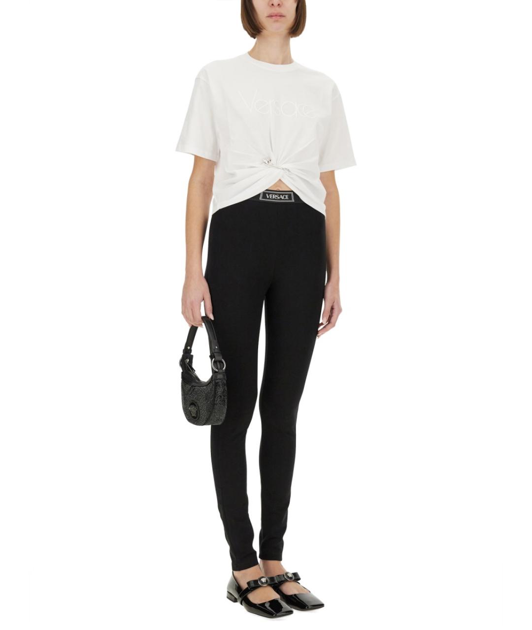 VERSACE Белая хлопковая футболка, фото 3