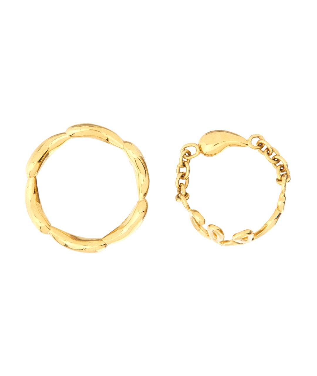 CHLOE Золотое латунное кольцо, фото 3