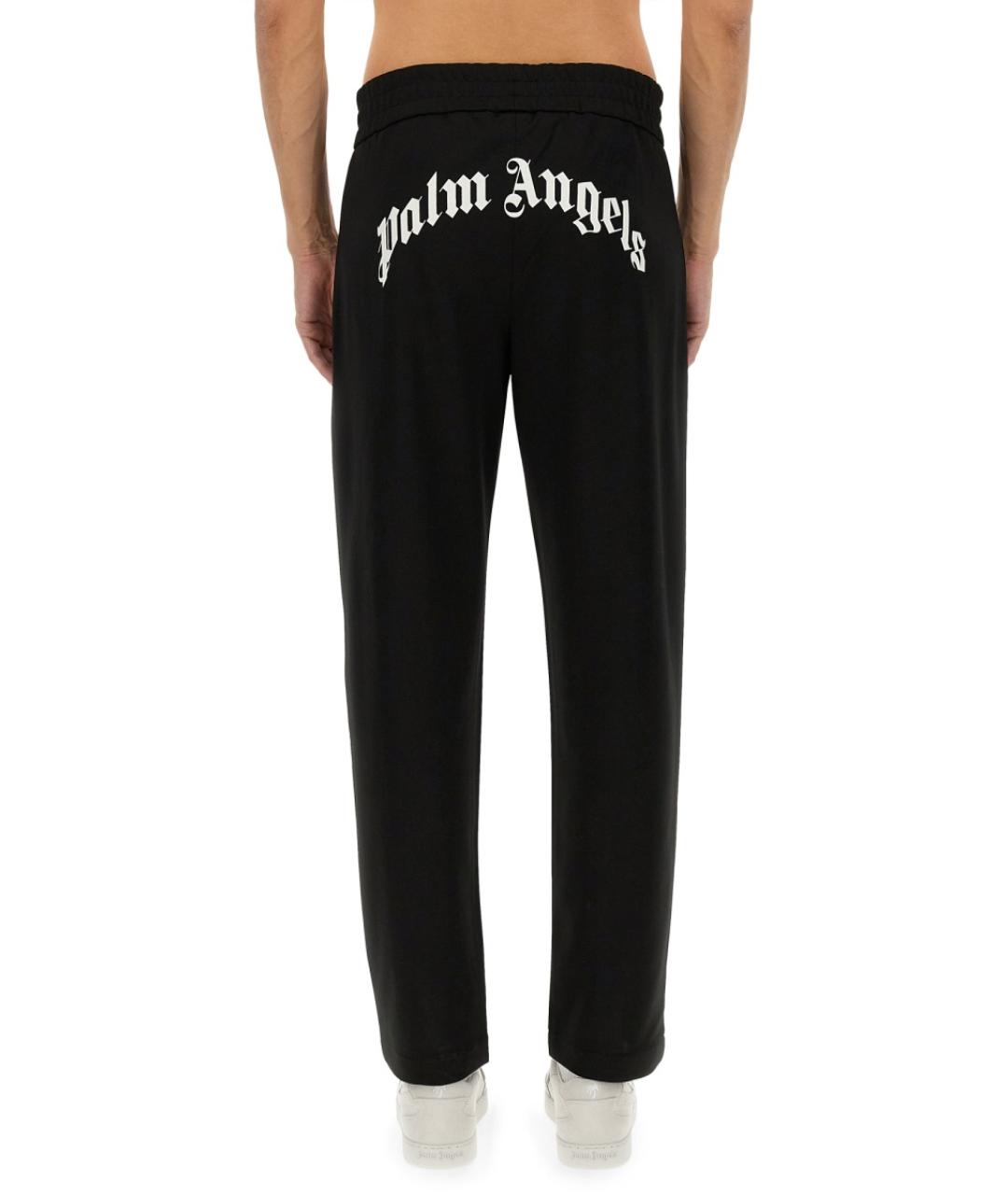 PALM ANGELS Черные полиэстеровые повседневные брюки, фото 4