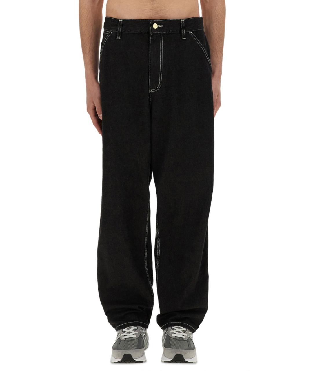 CARHARTT WIP Черные хлопковые прямые джинсы, фото 5