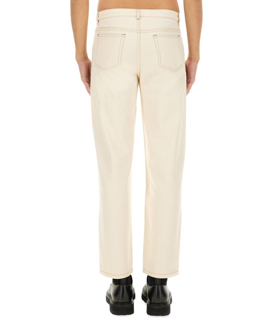 A.P.C. Бежевые хлопковые прямые джинсы, фото 5