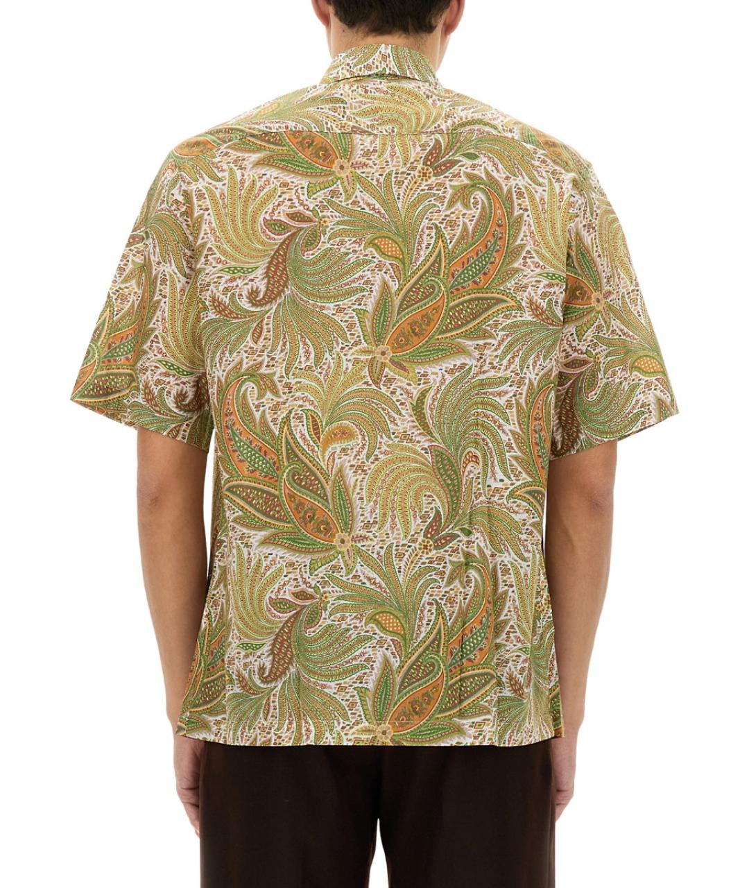 ETRO Зеленая хлопковая кэжуал рубашка, фото 4