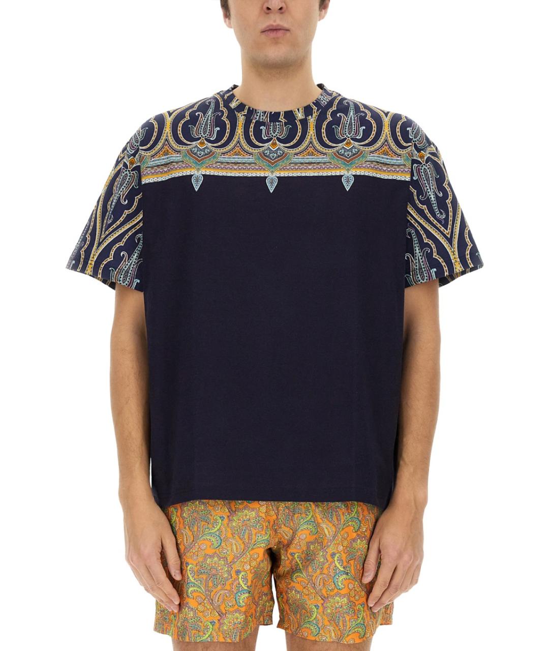 ETRO Мульти хлопковая футболка, фото 2