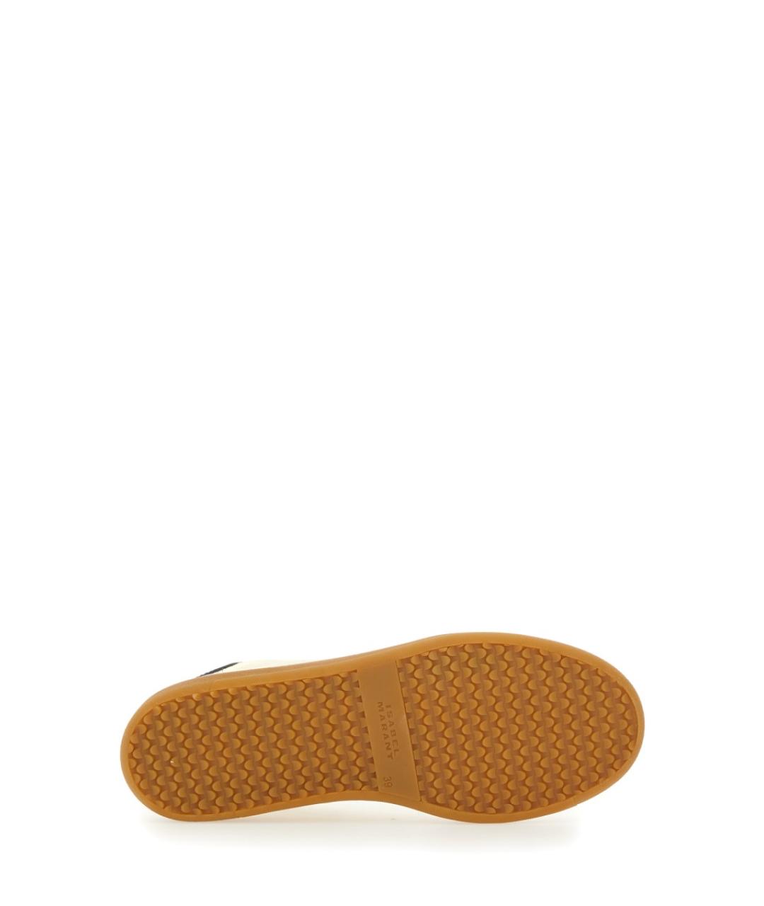 ISABEL MARANT Золотые кожаные кеды, фото 5