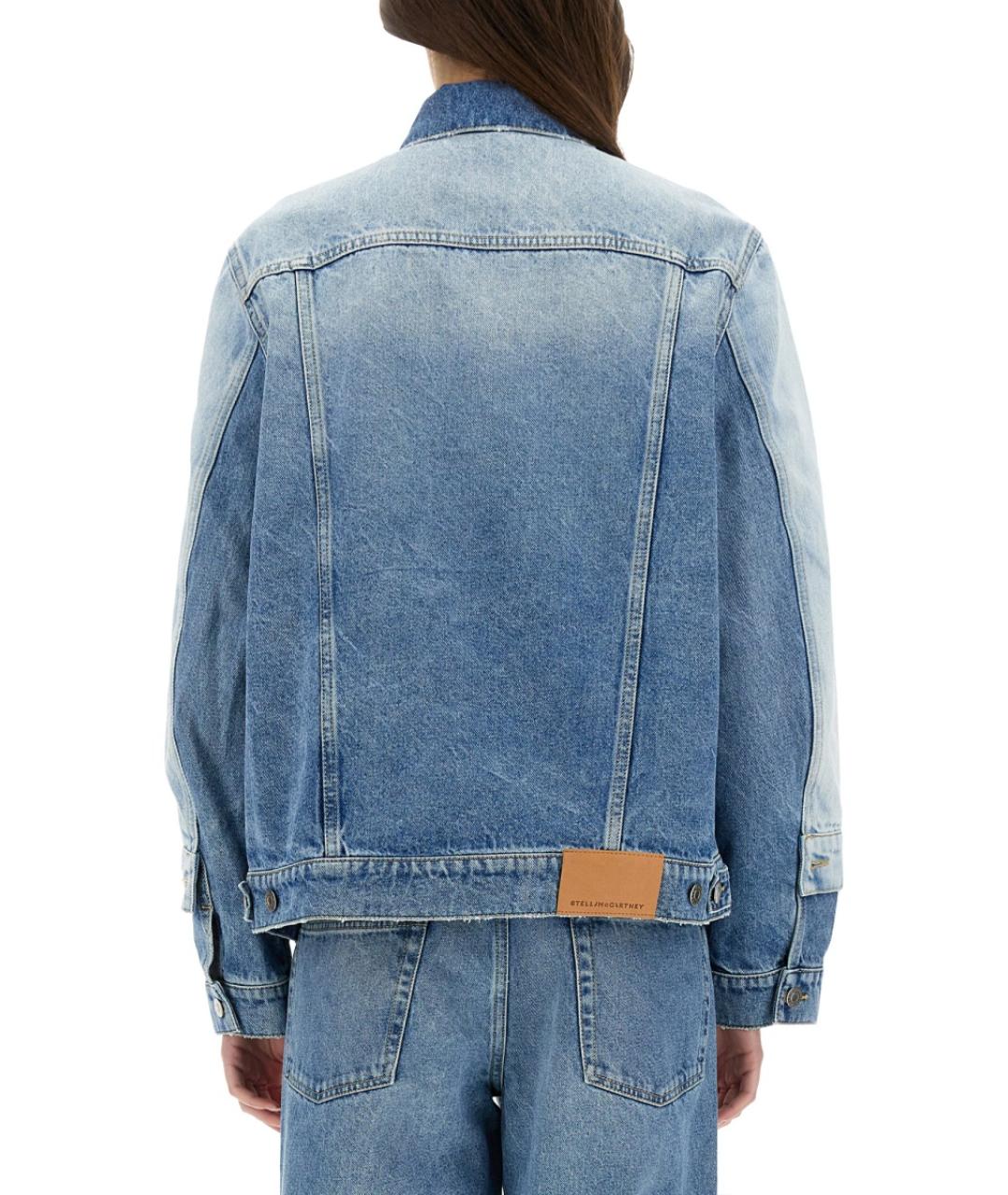 STELLA MCCARTNEY Синий полиэстеровый жакет/пиджак, фото 4