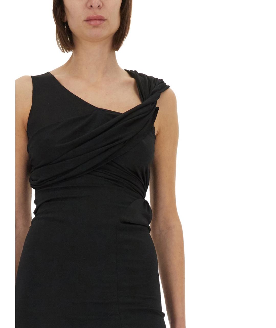 RICK OWENS Черная вискозная блузы, фото 5