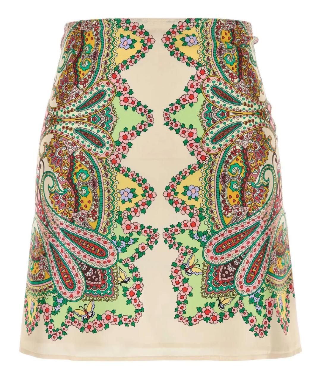 ETRO Мульти шелковая юбка миди, фото 1