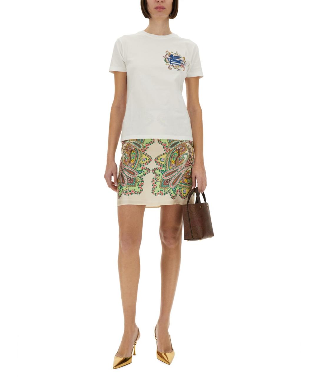 ETRO Мульти шелковая юбка миди, фото 3