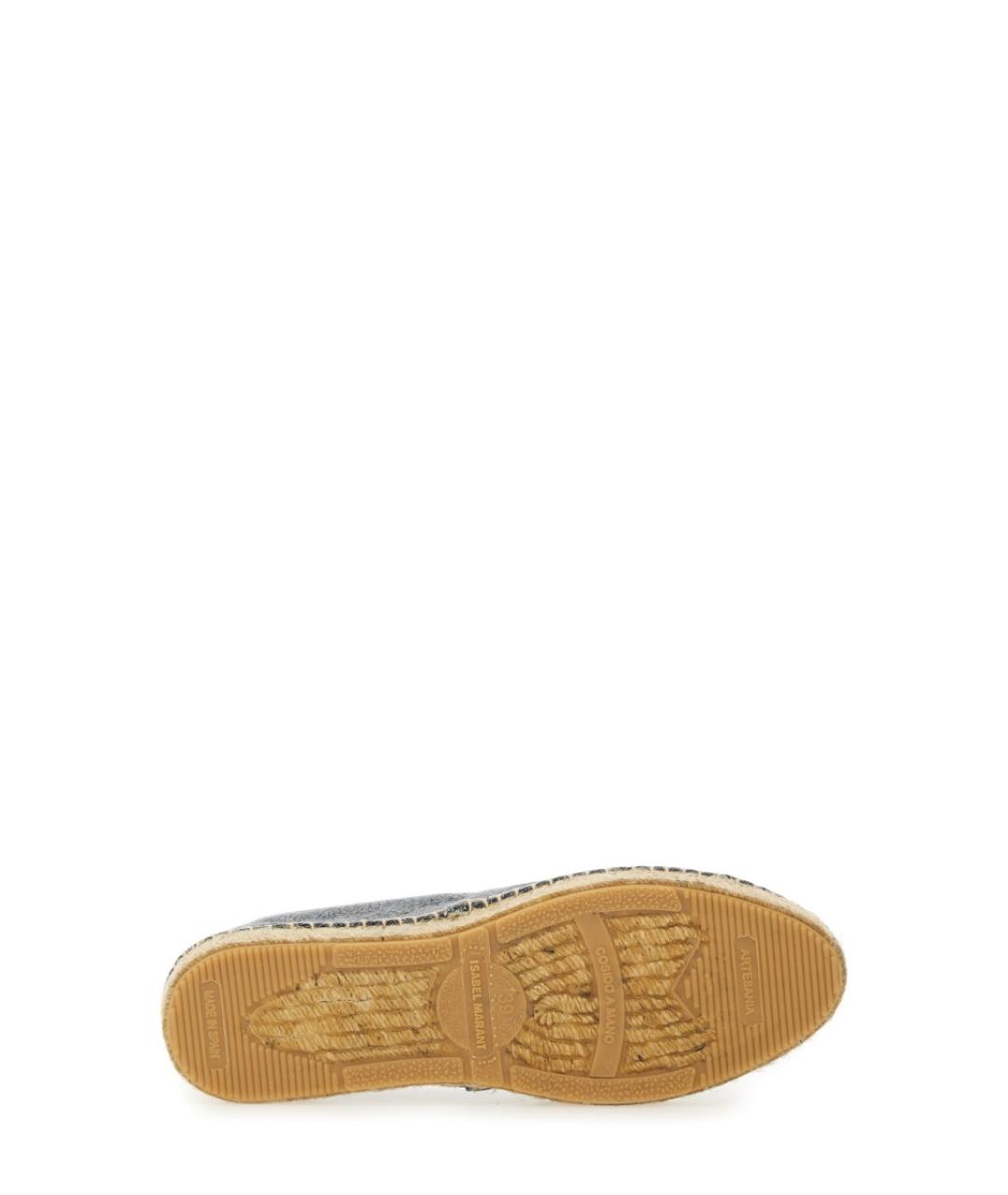 ISABEL MARANT Антрацитовые текстильные эспадрильи, фото 5